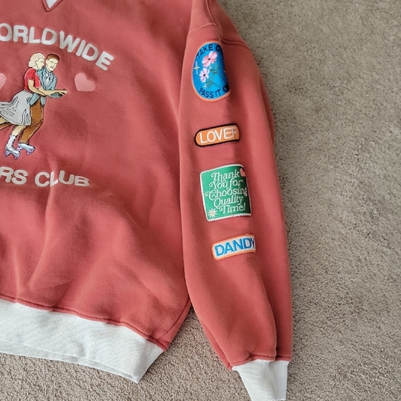 Dandy Worldwide  Women's Crewneck Sweater - Coral - Picture 4 of 12